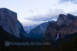 Dusk over Yosemite Valley