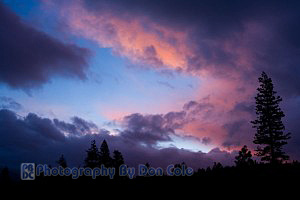 Sunset along I-5