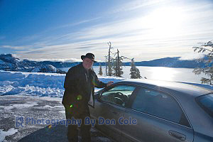 Don at the rim of Crater Lake National Park