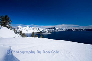 Fresh Snow at Crater Lake National Park